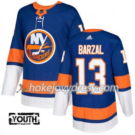 Dětské Hokejový Dres New York Islanders Mathew Barzal 13 Adidas 2017-2018 Modrá Authentic
